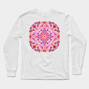 Valentines Mandala Long Sleeve T-Shirt